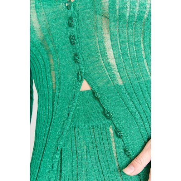 Cult Gaia Savannah Knit Pants in Vine Medium New Womens Knit Trousers - Picture 12 of 16